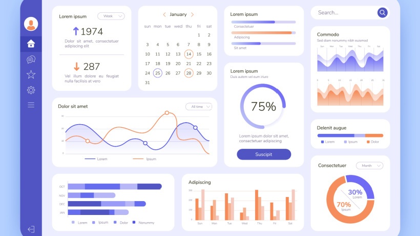 AI Portfolio Management dashboard illustration
