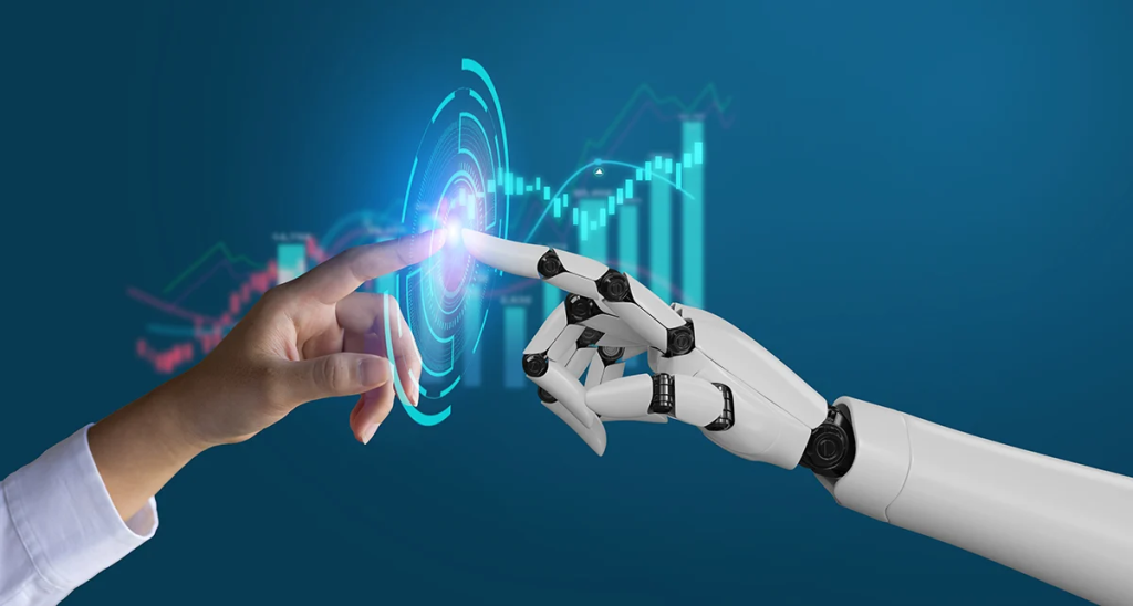 AI bots analyzing market charts to manage emotional bias in trading
